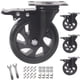 thumbnail image 1 of Juego de ruedas giratorias Wieyunn de 5 pulgadas con freno, 2200 libras de carga, paquete de 4, 1 of 7