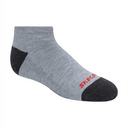Skechers Kids Boys' 10 Pack 1/2 Terry Qtr Crew Socks, Mid Combo, 7-8.5