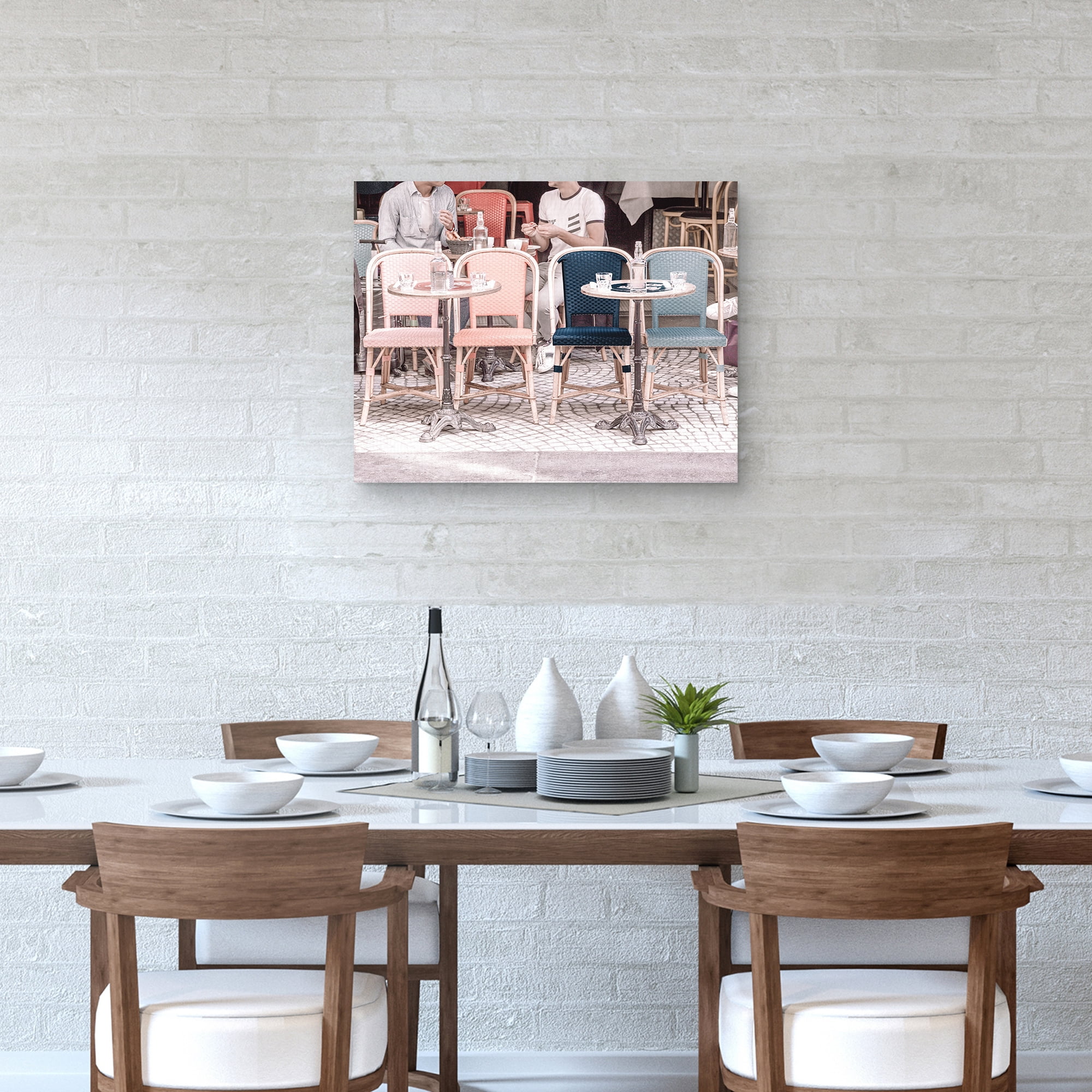 Colorful Café by Heather Loriece Canvas Art Print