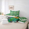 thumbnail image 6 of Homewish Cartoon Giraffe Lion Flamingo 7-Piece Twin Bedding Set - Kawaii Elephant, 6 of 8