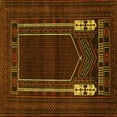 thumbnail image 1 of Ahgly Company Machine Washable Indoor Square Persian Yellow Traditional Area Rugs, 6' Square, 1 of 4