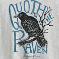 thumbnail image 2 of Hanes Mens Graphic Tee, 2XL, Edgar Allen Poe/Light Steel, 2 of 2
