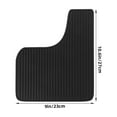 thumbnail image 2 of Suv Accessories Car Mud Flaps Black 1 Pair Mini Size Sturdy Plastic, 2 of 6