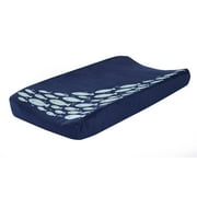 Lambs & Ivy Oceania Changing Pad Cover - Blue, Aquatic, Animals