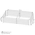 thumbnail image 4 of Sunnydaze Galvanized Steel Rectangle Raised Garden Bed - 4' x 8' - Silver, 4 of 6