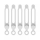 thumbnail image 1 of Organizador de cables Sunnimix reutilizable de 5 piezas bridas de sujeción de silicona Correas de cables premium multiusos Blanco, 1 of 8