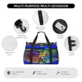 thumbnail image 3 of Lsque Geometry Dash Pattern Hand Travel Bag, Weekender Carry On for Women Men, Sports Gym Bag, Workout Duffel Bag, Overnight Shoulder Bag fit 15.6 Inch Laptop, 3 of 6