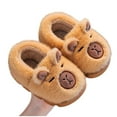 thumbnail image 5 of breaise Toddler Slippers for Girls Boys Fluffy House Shoes with Heel Cover Winter Warm Plush Cute Outdoor Shoes, 5 of 7