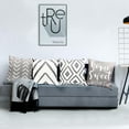 thumbnail image 5 of Decorative Throw Pillow Covers Set of 4 Grey Pillow Covers 16x16 inch Throw Pillow Cases Linen Square Pillow Case,Farmhouse Outdoor Modern Geometric Pillow Covers for Couch Sofa Living Room, 5 of 6