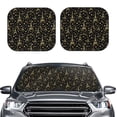 thumbnail image 2 of Naloa Paris Romantic Print 2-Piece Windshield Sunshade,Foldable Car Front Window Sun Shades,for Most Sedans SUV Truck-Medium, 2 of 6