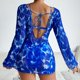 thumbnail image 3 of Gibobby Trajes de Natación para Mujer Bikinis de cintura alta para mujer, conjunto de Bikini Sexy de 3 piezas, traje de baño para cubrir, traje de baño d(Azul,CH), 3 of 5