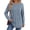 Blue, variant on Long Sleeve Shirts for Women Crew Neck Casual Tunic Tops Lightweight Pullover