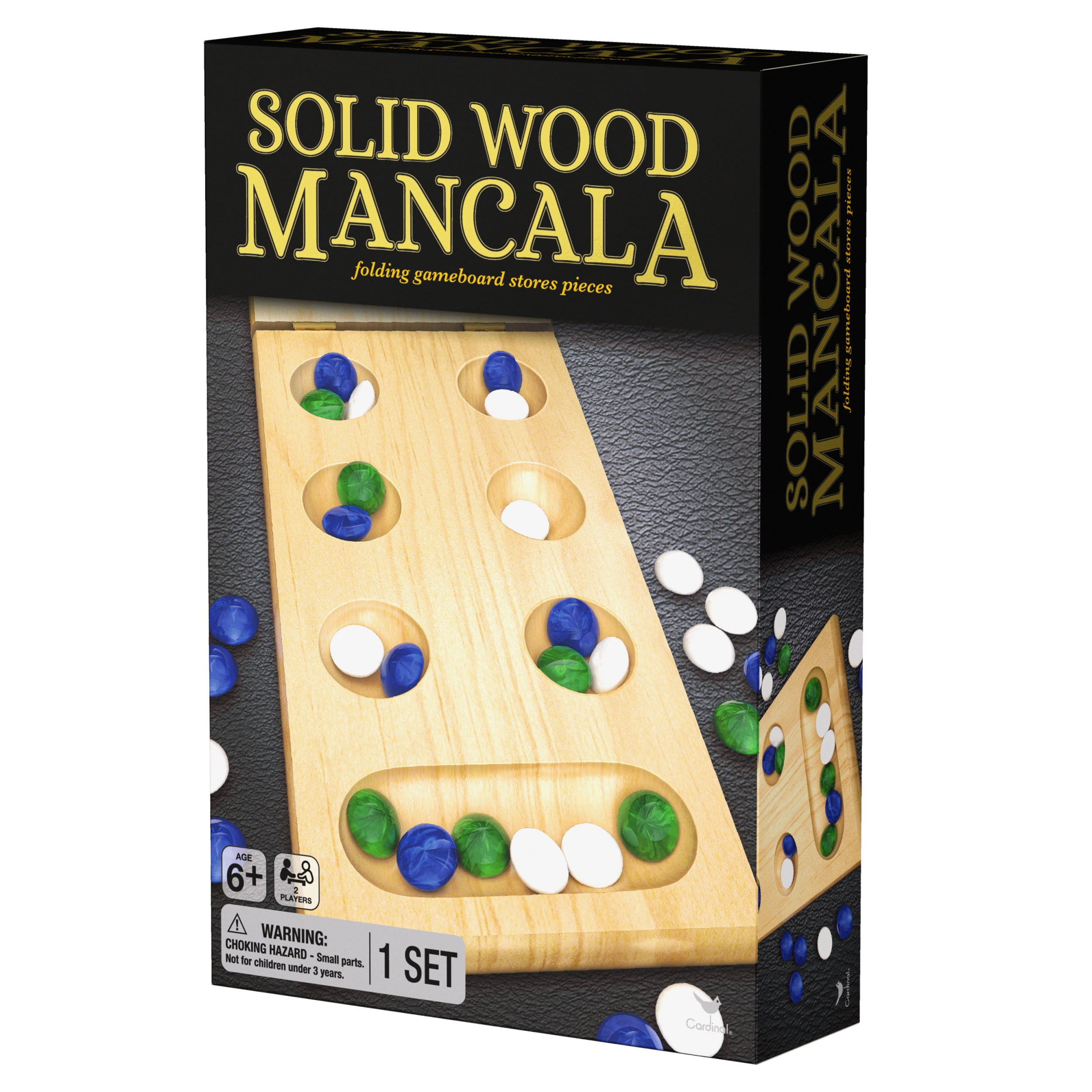 Solid Wood Folding Mancala Strategy Game