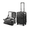 Black, variant on Carry On Luggage Aluminum Frame Top Opening,Polycarbonate Hardside Trunk Style Suitcase,Blue