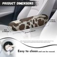 thumbnail image 7 of Yuyamidu Brown Cow Print Car Seat Armrest Covers Reusable Armrest Protector Covers 2 Pcs Elastic Car Armrest Handle Cover SUV Truck Van Armrest Covers Accessories, 7 of 7