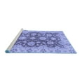thumbnail image 2 of Ahgly Company Machine Washable Indoor Rectangle Oriental Blue Traditional Area Rugs, 7' x 9', 2 of 4