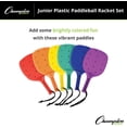 thumbnail image 5 of Champion Sports 14-inch Junior Plastic Paddleball Racket Set of 6 - Assorted Colors, 5 of 5