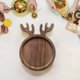 thumbnail image 5 of Christmas Antler Dinner Tray Fruit Tray Wooden Wood Crafts, 5 of 5