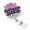 Silver-004, variant on Smile And The World Smiles With You Retractable Glitter Badge Reels