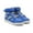 NEON BLUE GREY SUEDE, variant on Old Soles Toddlers New Leader Fashion Sneakers, Neon Blue \ Grey Suede,25 EU (9 US) M US