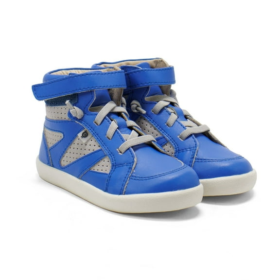 Old Soles Toddlers New Leader Fashion Sneakers, Neon Blue  Grey Suede,25 EU (9 US) M US
