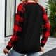 thumbnail image 5 of Pntutb, camisas navideñas para mujer, tops de empalme a cuadros, sudaderas de manga larga a la moda, blusas, tops Pntutb Pntutb-4010, 5 of 6