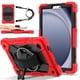 thumbnail image 1 of Funda Resistente a Golpes para Samsung Galaxy Tab A11, Funda Protectora de Silicona + Capa de PC Anti Caída con Asa Giratoria de 360°, Soporte, Correa para el Hombro, Rojo, para Galaxy Tab A11, 1 of 8