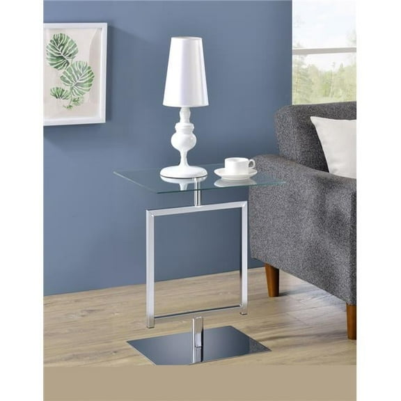 Kings Furniture SR-1726-CH Molein Side Table, Chrome