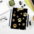 thumbnail image 7 of FMSHPON Dog Gold Paw Prints Clipboard Hardboard Wood Nursing Clip Board and Pull for Standard A4 Letter 13x9 inches, 7 of 7