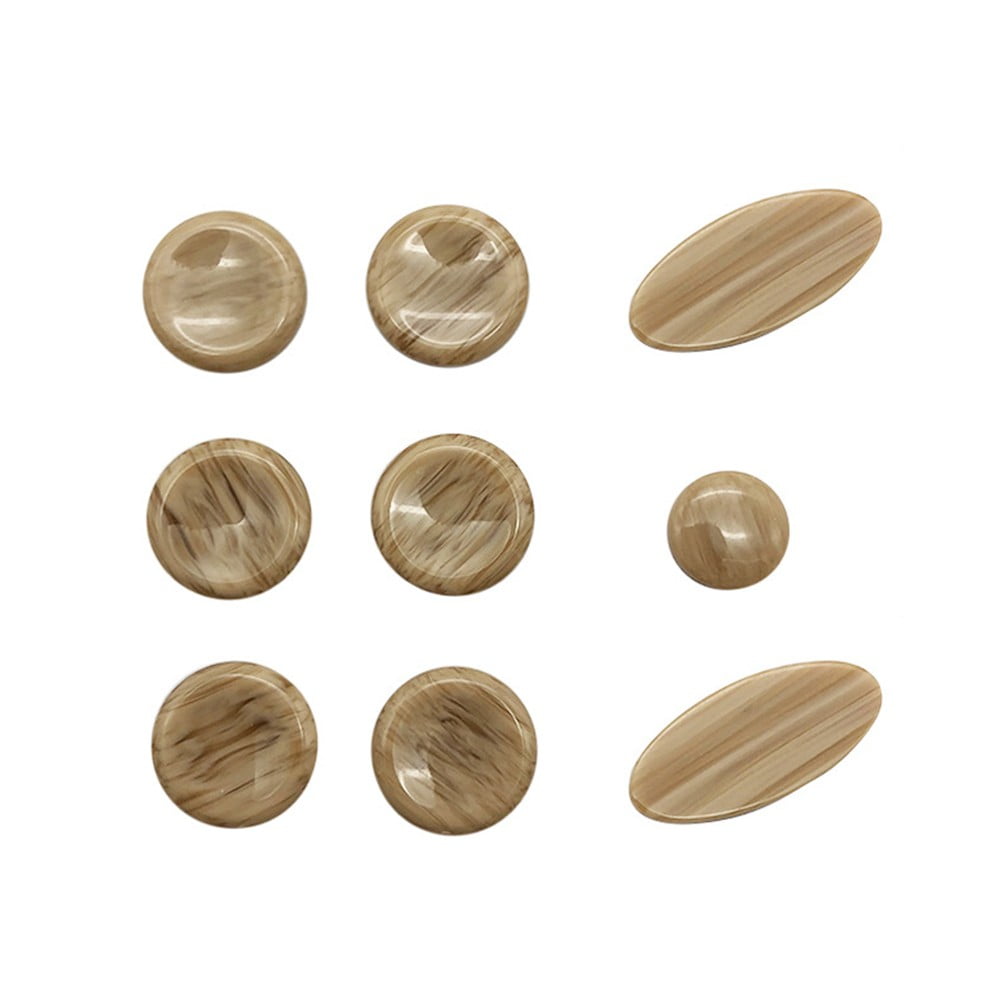 9 Pcs Saxophone Key Buttons Inlays for Alto Tenor Soprano Sax