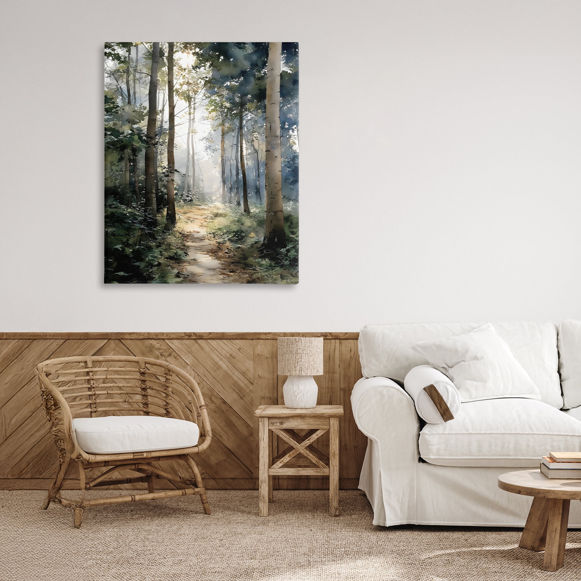 Stupell Industries Forest Path in Morning Canvas Wall Art, design by Franklyn Gregory