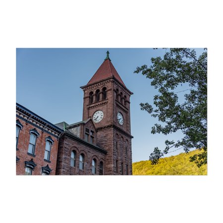 The Carbon County Courthouse - Jim Thorpe Pennsylvania Photography Architecture Cityscape Unframed Wall Art Print 4 x 6 inches