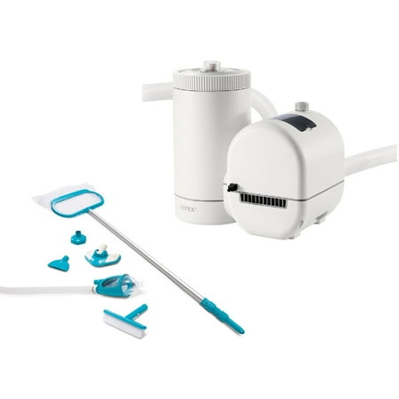 INTEX 2500 GPH GCFI Pool Filter Pump with Timer (633T) & Deluxe Maintenance Kit