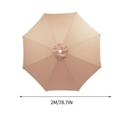 Kbndieu 6.6ft Beach Umbrella for Sand, Outdoor Portable Beach Umbrella Replacement Top Suit 8 Ribs and Sun Shade for Beach Patio Garden Pool Backyard on Clearance