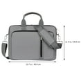 thumbnail image 6 of Troglfold Laptop Bag 6-inch Laptop Messenger Bag for Men Grey,15.75"X11.42"X1.38", 6 of 10