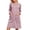 Pink, variant on Nightgowns for Women 3/4 Sleeve Sleepshirt Crew Neck Dresses for Women,Pink,S