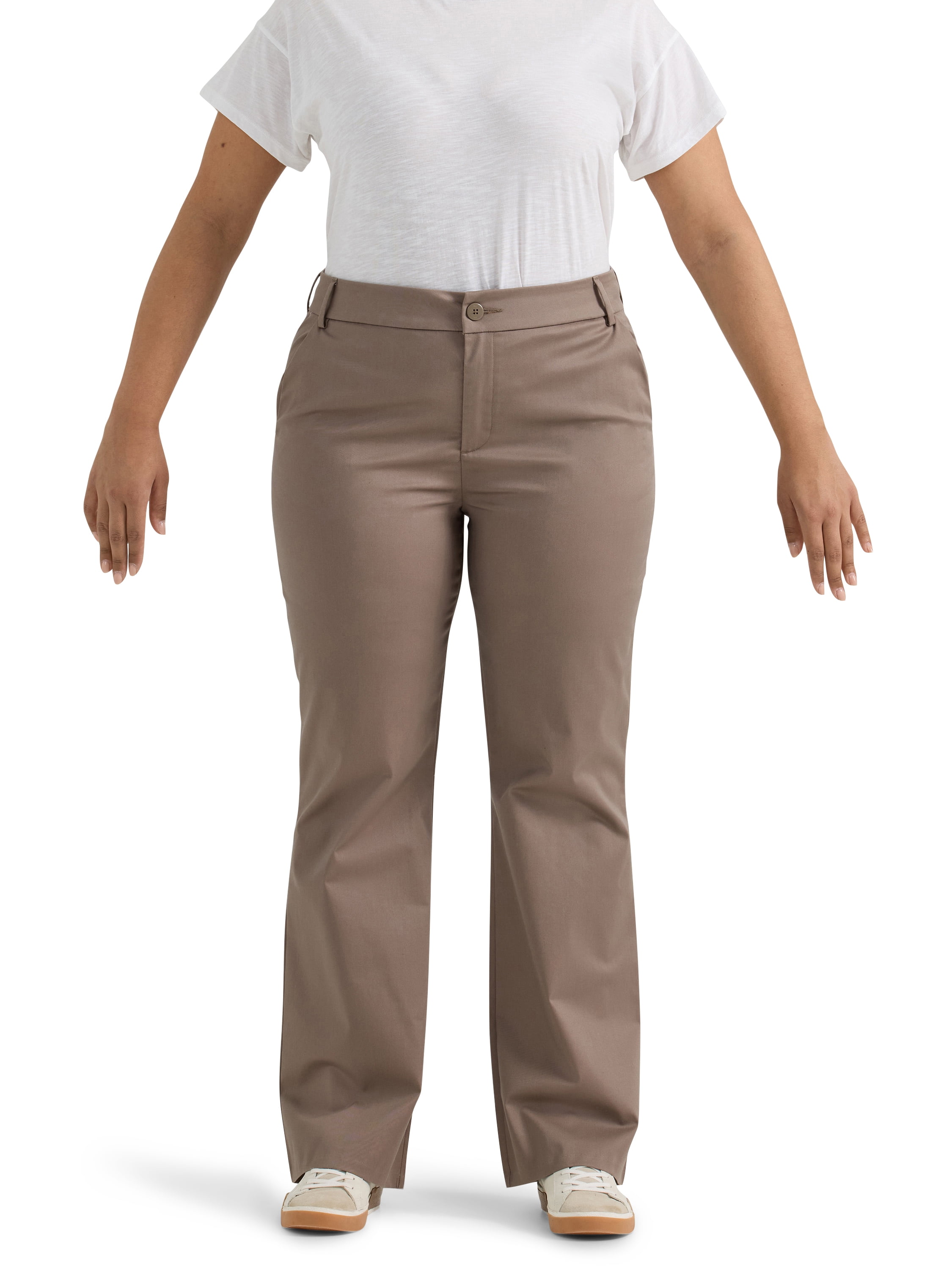 Lee® Women's Plus Mid Rise Wrinkle Free Bootcut Pant