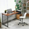 thumbnail image 2 of Milton Greens Stars Inc Modern Wood Computer Desk with Drawer in Black, 2 of 5