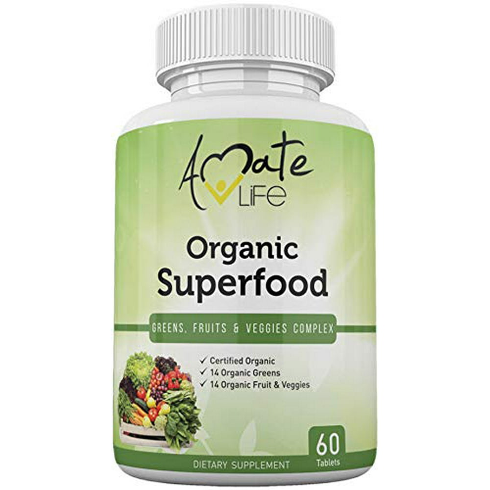 Organic Superfood Greens Fruits and Veggies Complex Best Dietary