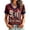 Wine #021, variant on Women's 9.11 Never Forget Printed V-Neck T Shirts Patriotic American Flag 2001-2026 25Th Anniversary Honor Tops, 2XL