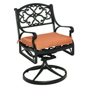 Biscayne Swivel Arm Chair-Finish:Black