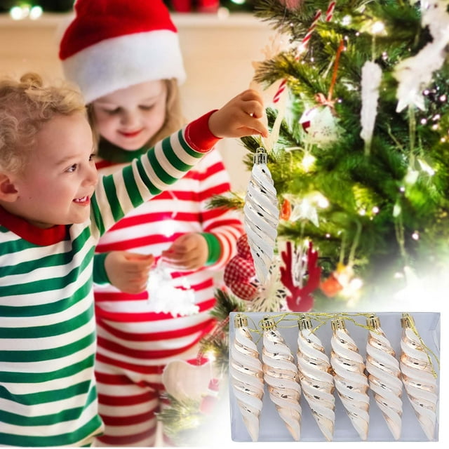 Christmas Decorations Christmas Tree Decorations Props Painted Pointed Thread Balls Christmas Gifts