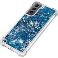 thumbnail image 5 of Samsung Galaxy S21 Ultra 5G Case, Bling Glitter Liquid Clear Case Floating Quicksand Shockproof Protective Sparkle Silicone Soft TPU Case for Samsung Galaxy S21 Ultra 5G, 5 of 5
