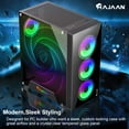thumbnail image 3 of HAJAAN Gaming PC Desktop - AMD Ryzen 7 7700X Processor up to 5.4GHz - GeForce RTX 4060 8GB GDDR6, 64GB DDR5 6000MHz, 2TB NVMe SSD, WiFi Ready & Windows 11 Pro, 3 of 3