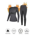 thumbnail image 2 of ANFERRY Womens Ski Base Layers Quick Dry Sweat Wicking Thermal Sets Crew Neck Seamless Athletic Long Underwears for Winter, 2 of 7