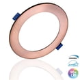 thumbnail image 1 of Nicor Lighting DLE621202KRDAC 6 in. DLE6 Série Rond Vieilli Cuivre Downlight LED - 2700K, 1 of 1