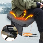 Heated Stadium Seat Cushion Portable Heated Stadium Seats Cordless Rechargeable Stadium Seat Pad 149F USB Battery Heated Bleacher Cushion Portable Heating Pad With Straps for Outdoor Sports, Camping,