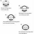 thumbnail image 5 of Bling Car Steering Wheel Cover, Crystal Rhinestone Car Steering Wheel Cover Universal, 15 Inch Cars Steering Wheel Protector for Women or Men, Easy Installation and Cleaning (Black), 5 of 11