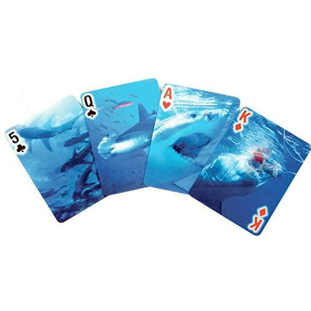 3D SHARK POKER SIZE PLAYING CARDS (Best Playing Card Designs)