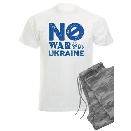 

CafePress - No War In Ukraine - Men s Light Pajamas